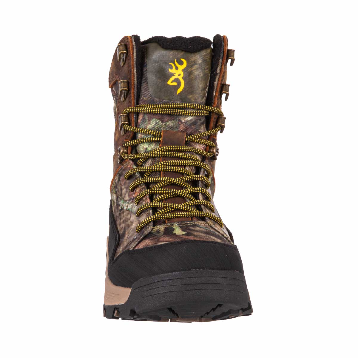 Botte de chasse Huntsman Browning en cuir huilé Crazy Horse. Isolation PrimaLoft 100g, membrane imperméable respirante. Terrains accidentés et longues marches.