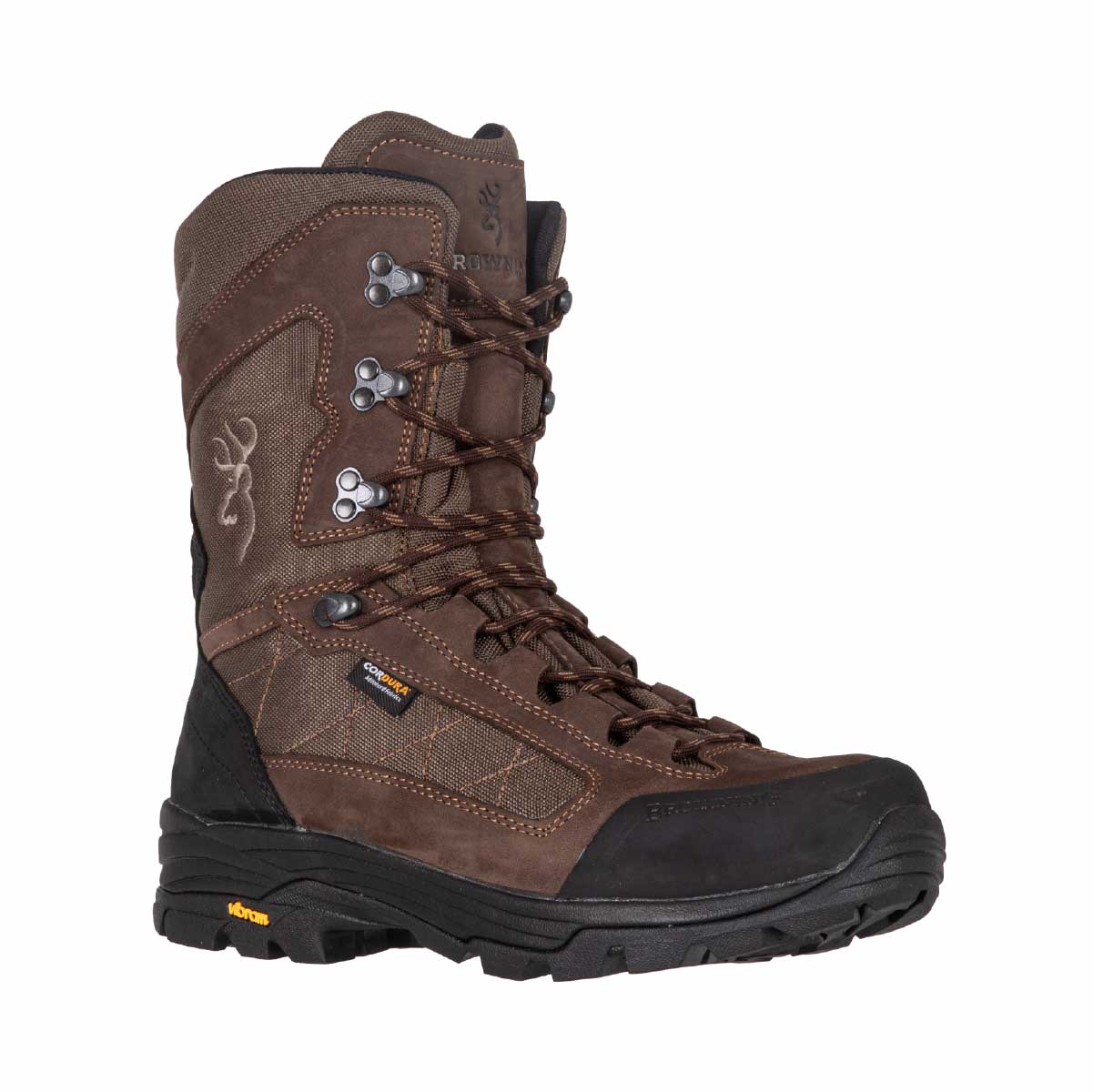 Botte de chasse Solaro Browning avec semelle Vibram Sorapiss et membrane Prevent Extreme. Cuir nubuck, Cordura. Idéale terrains exigeants, pentes et boue.