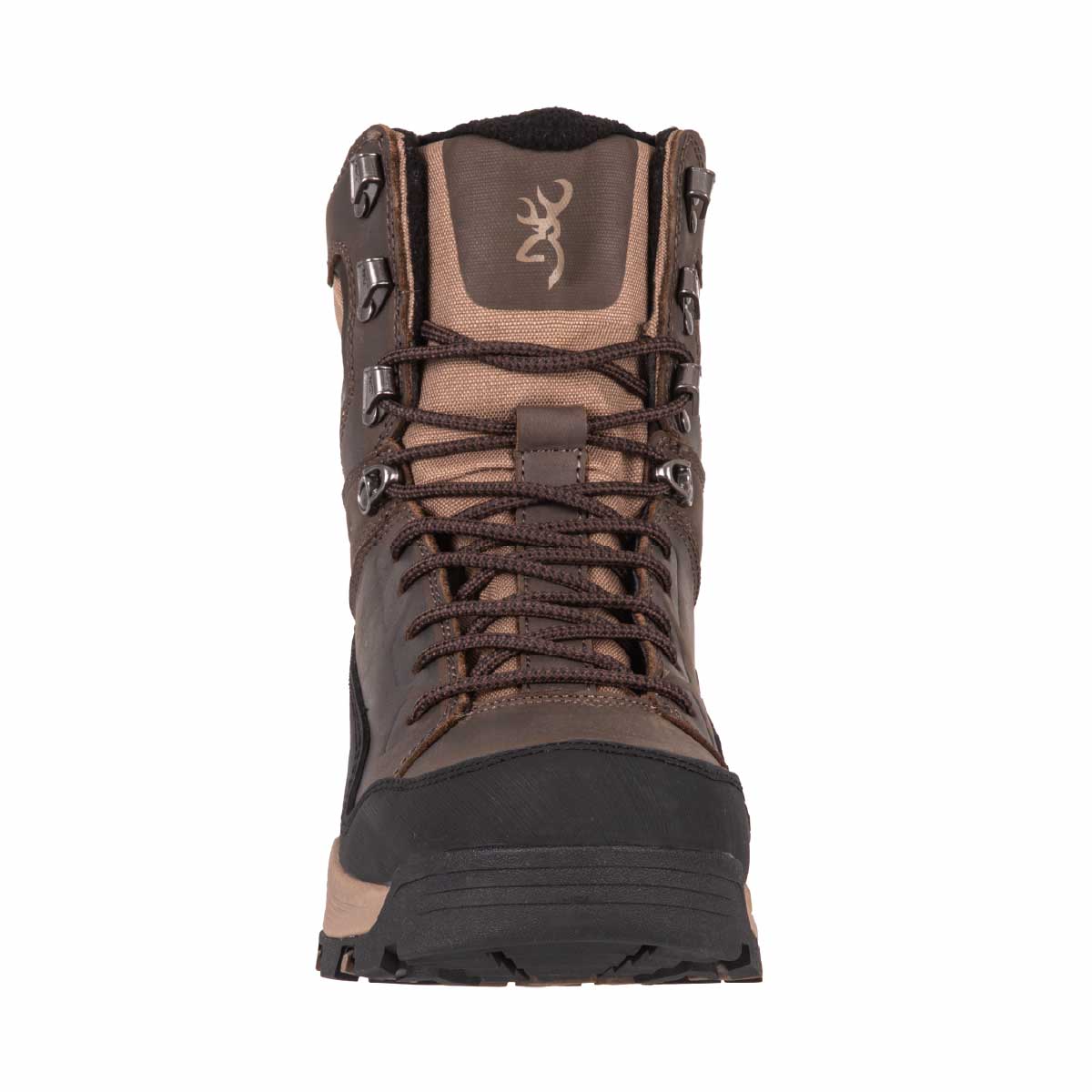 Botte de chasse Huntsman Browning en cuir huilé Crazy Horse. Isolation PrimaLoft 100g, membrane imperméable respirante. Terrains accidentés et longues marches.